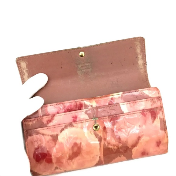 Louis Vuitton Vernis Ikat Flower Porte Feuille Sarah Long Bifold Wallet - Picture 5 of 8